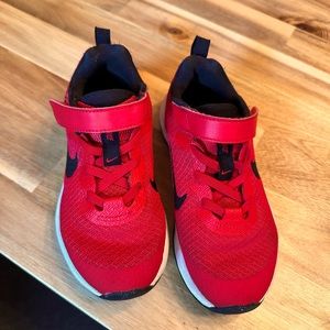 Nike Red Revolution Kid Sneaker Size 11 M